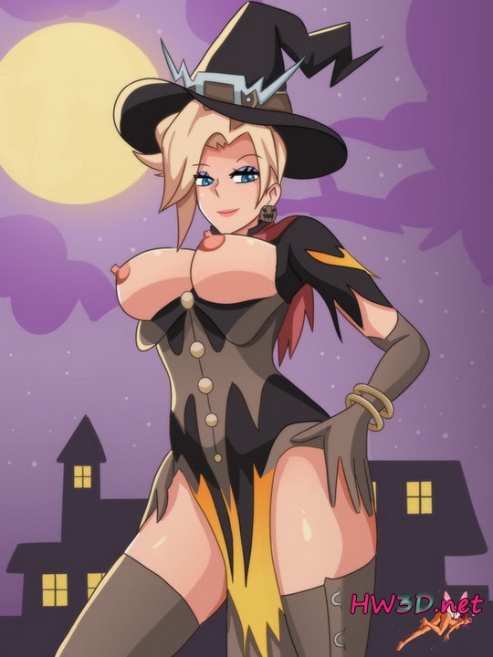 Happy Halloween! Mercy Hentai (Overwatch) 